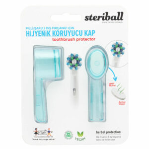 Steriball Hygienic Toothbrush Container for Battery or Rechargeable Toothbrushes - Light Blue