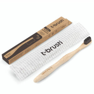 T-Brush Bamboo Dental Soft Brush Ultra Soft Dark Gray