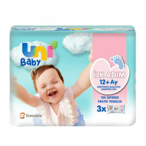 Uni Baby First Step Wet Wipes 3x52 Pieces