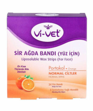 Vi-vet Facial Waxing Strips Orange Set of 24