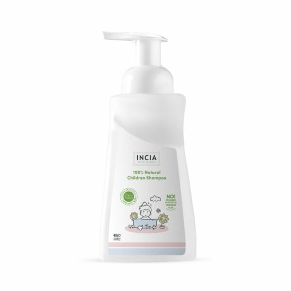 INCIA Natural Foam Shampoo for Children 350 ml for Hair and Body