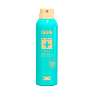 Introducing ISDIN Acniben Body Spray 150 ml, an innovative solution to help reduce acne appearance and regulate oil production.