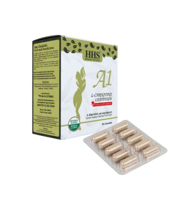 Boost your weight loss journey with HHS - A1 L Carnitine Lepidium Diet Herbal Sachet, burns fat naturally, and curbs appetite for a healthier you.